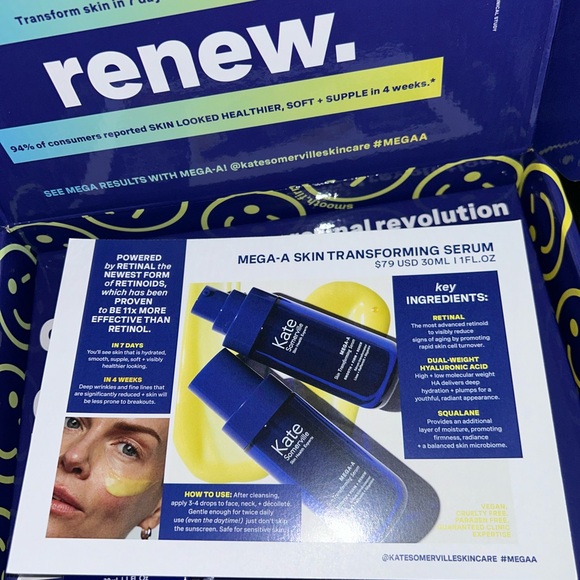 New in PR box Kate Somerville Mega A Retinol skin transforming serum gift 30ml - Picture 5 of 5